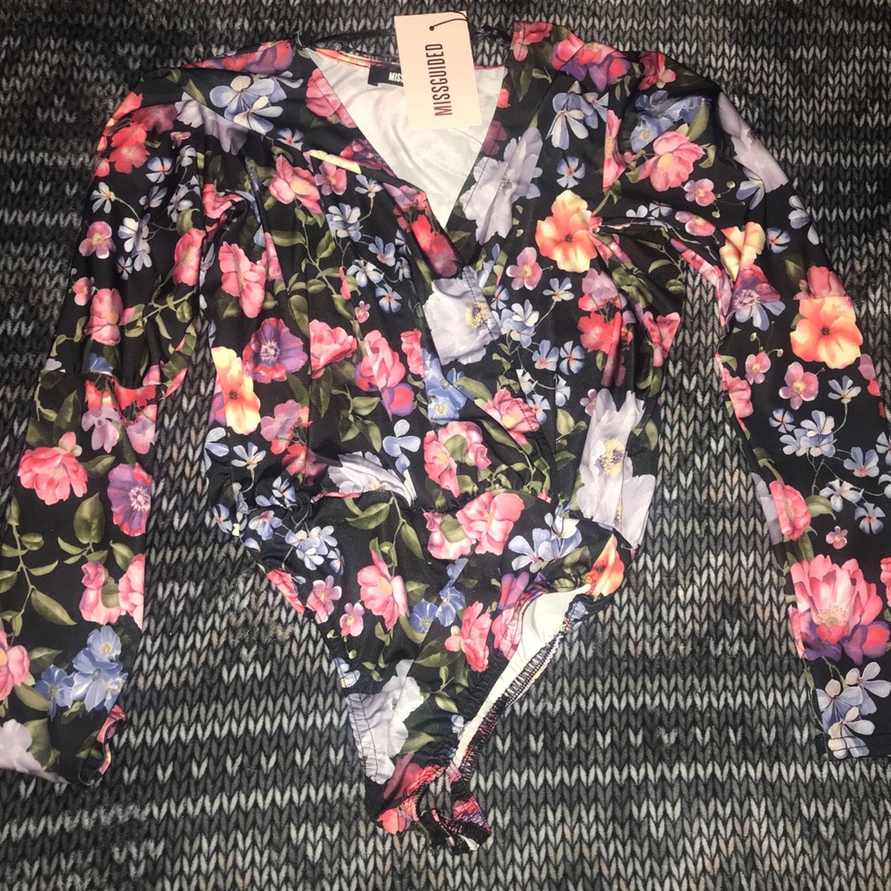 Missguided NEW Floral Bodysuit Sold - Picture 7 of 7